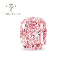 ForeverFlame fancy pink 12.5ct cushion cut diamond CVD CZ color  Moissanite